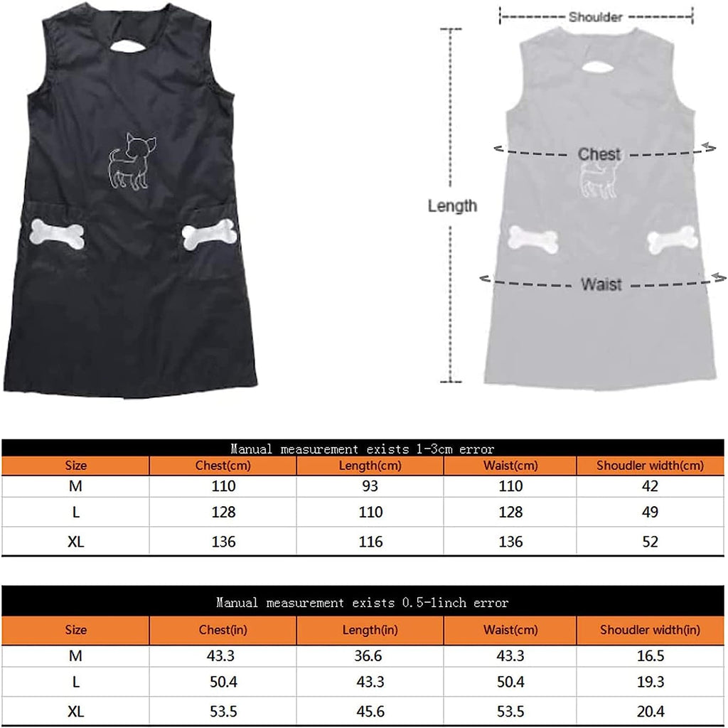 Grooming Smock,Anti-Static Smock for Dog Cat Barber Apron for Hair Salon,Workwear Barber for Women Men Pet Grooming Smock