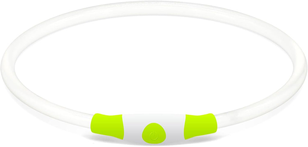 Led Dog Collar,  USB Rechargeable Flash Dog Necklace Light, Pet Safety Collar Makes Your Beloved Dogs Be Seen at Night for Small Medium Large Dogs(Green)